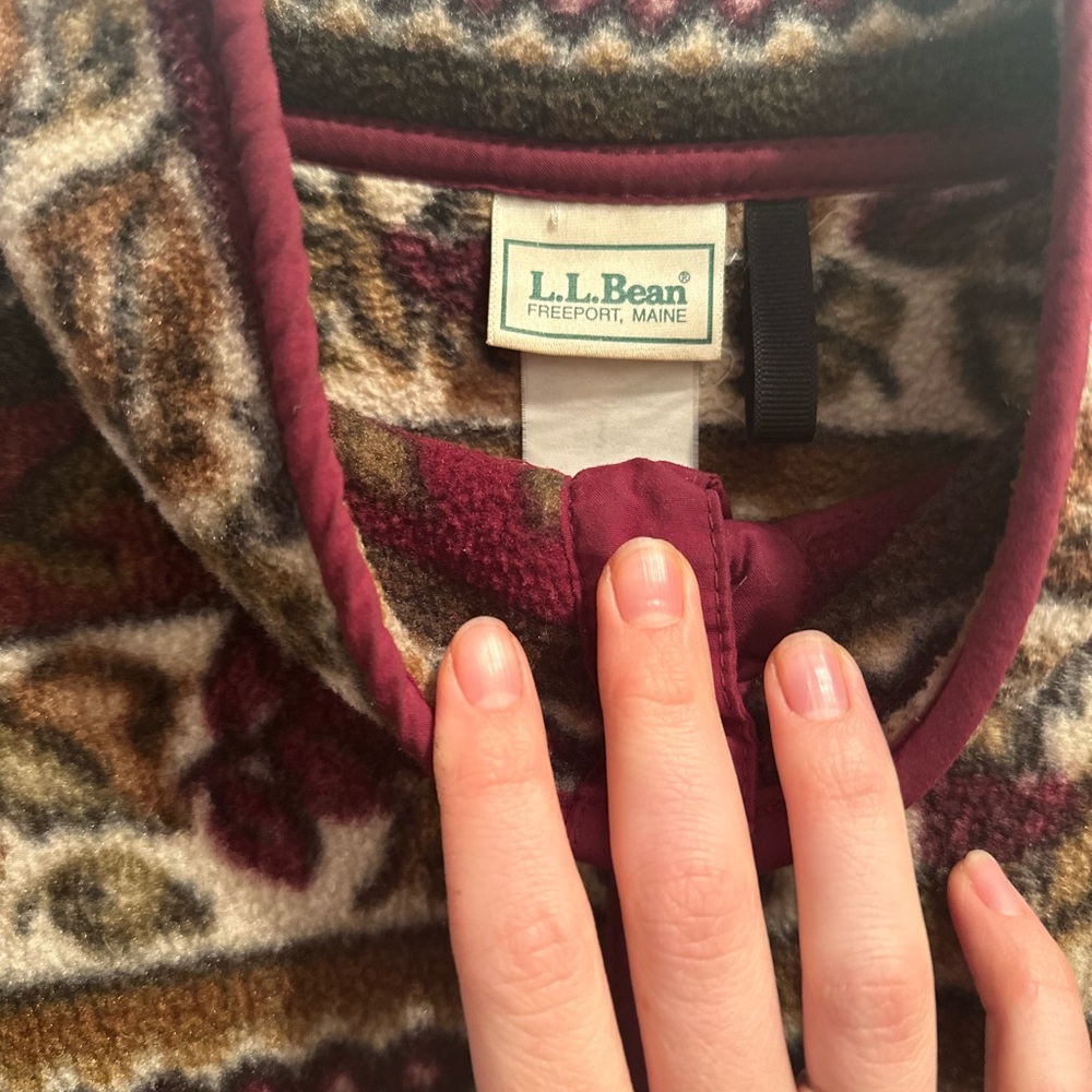 VINTAGE 90s LL Bean fleece